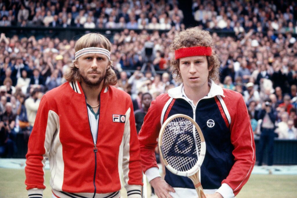 Bjorn Borg y John McEnroe outfit wimbledon 1980