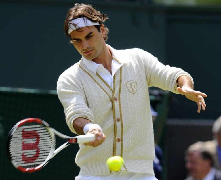 Moda en el tenis historia outfit Roger Federer