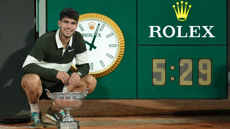 alcaraz roland garros 2025 final clock atp tour