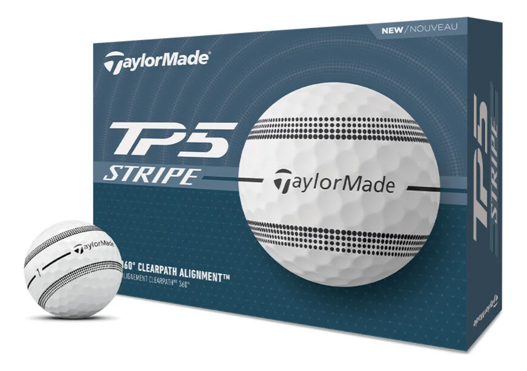 Pelotas TaylorMade TP5 Stripe para alineación
