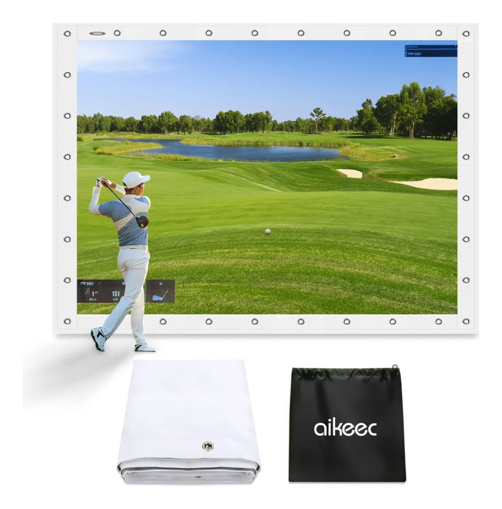 jugar golf en casa pantalla de impacto