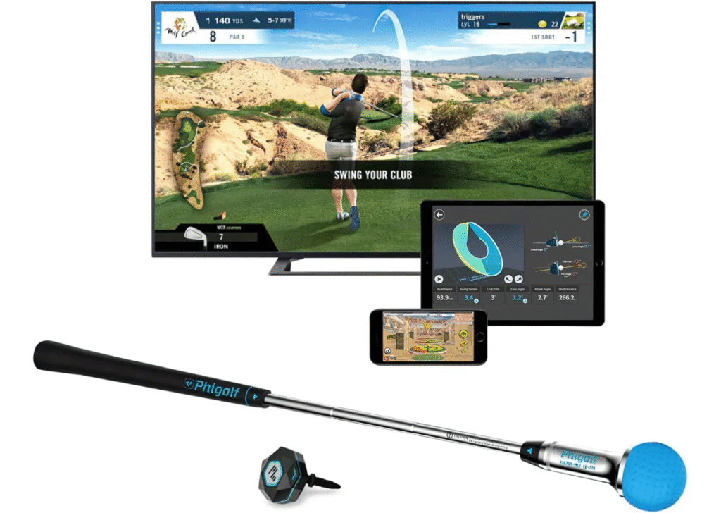 jugar golf en casa simulador de juego phigolf2
