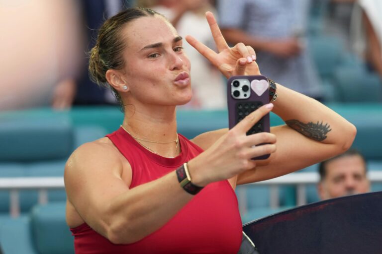 Tenis profesional Redes Sociales - Aryna Sabalenka - AP Photo/Marta Lavandier