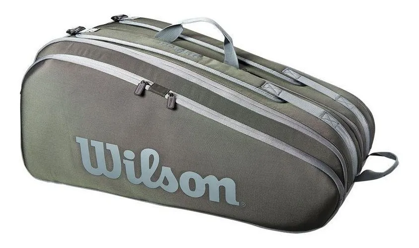 Raquetero Tour 12 Pack Verde Oscuro Wilson